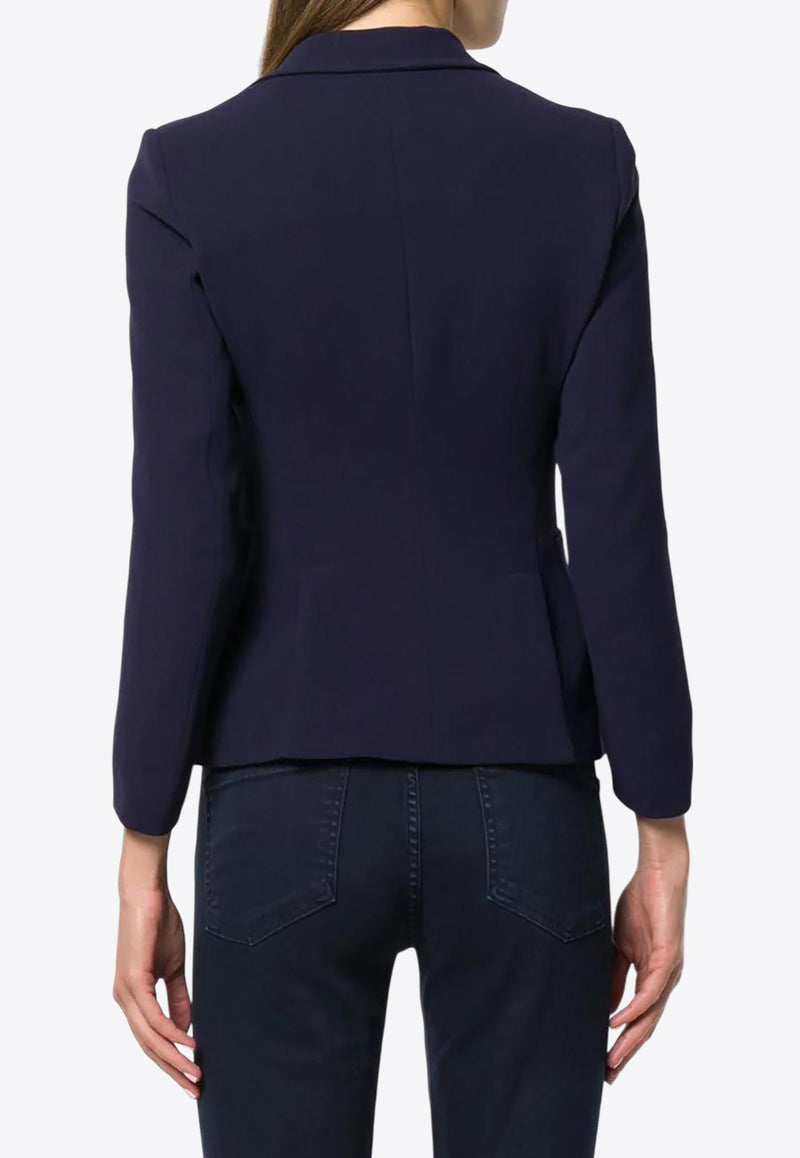 L'autre Chose Single-Breasted Buttoned Blazer Blue BJ570200042U760