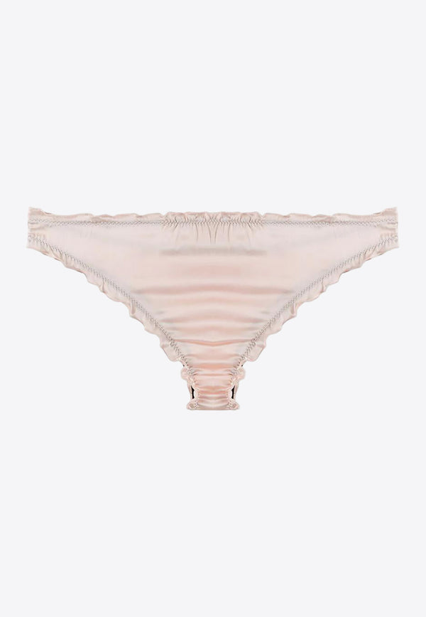 L'autre Chose Logo Embroidered Briefs Pink BZ690101301U375