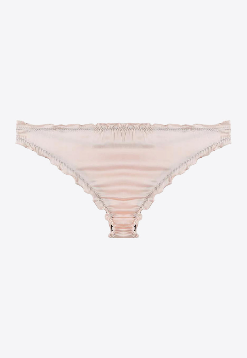 L'autre Chose Logo Embroidered Briefs Pink BZ690101301U375