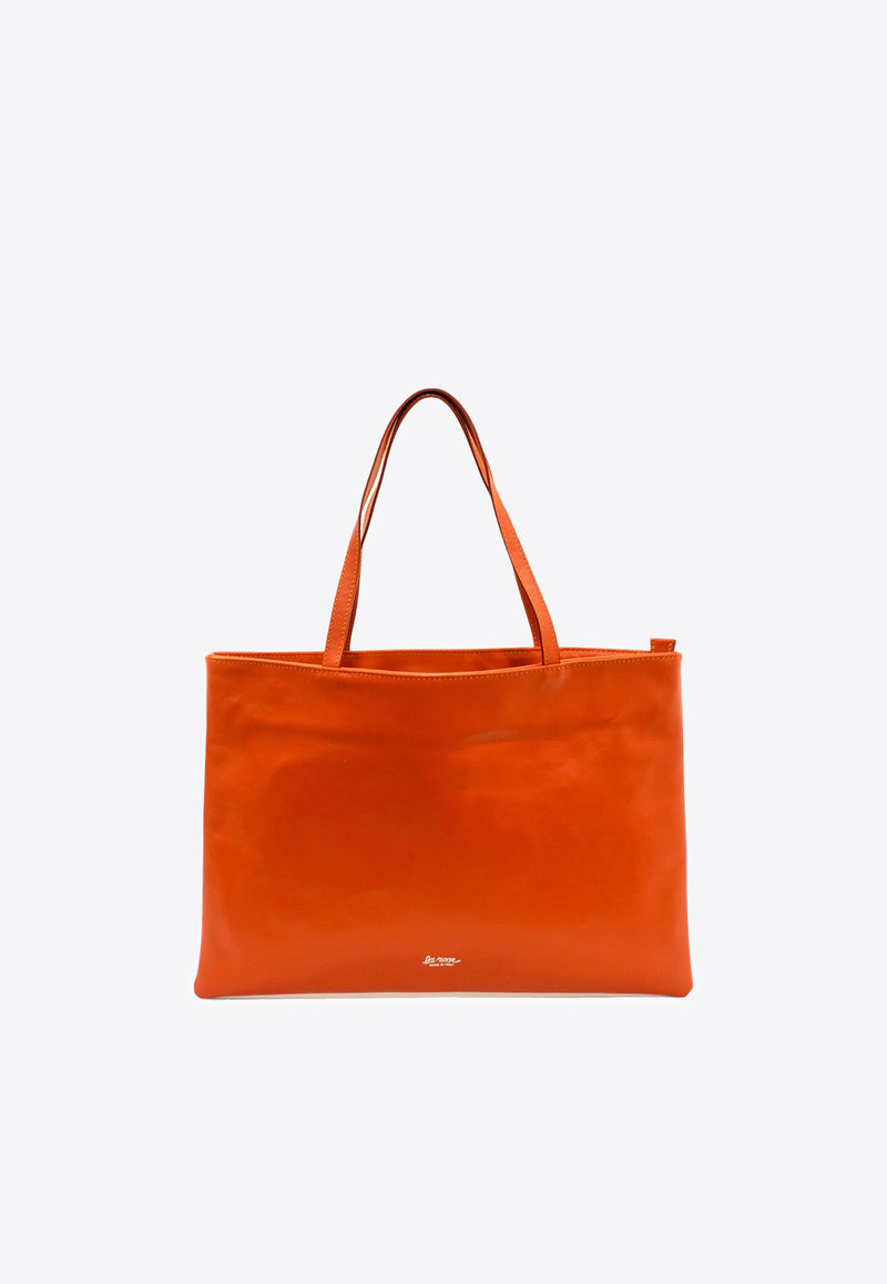 La Rose Logo Stamped Tote Bag Orange 50151_41