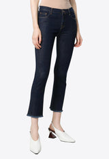 L'autre Chose Straight-Leg Cropped Jeans Blue BJ560433080U799