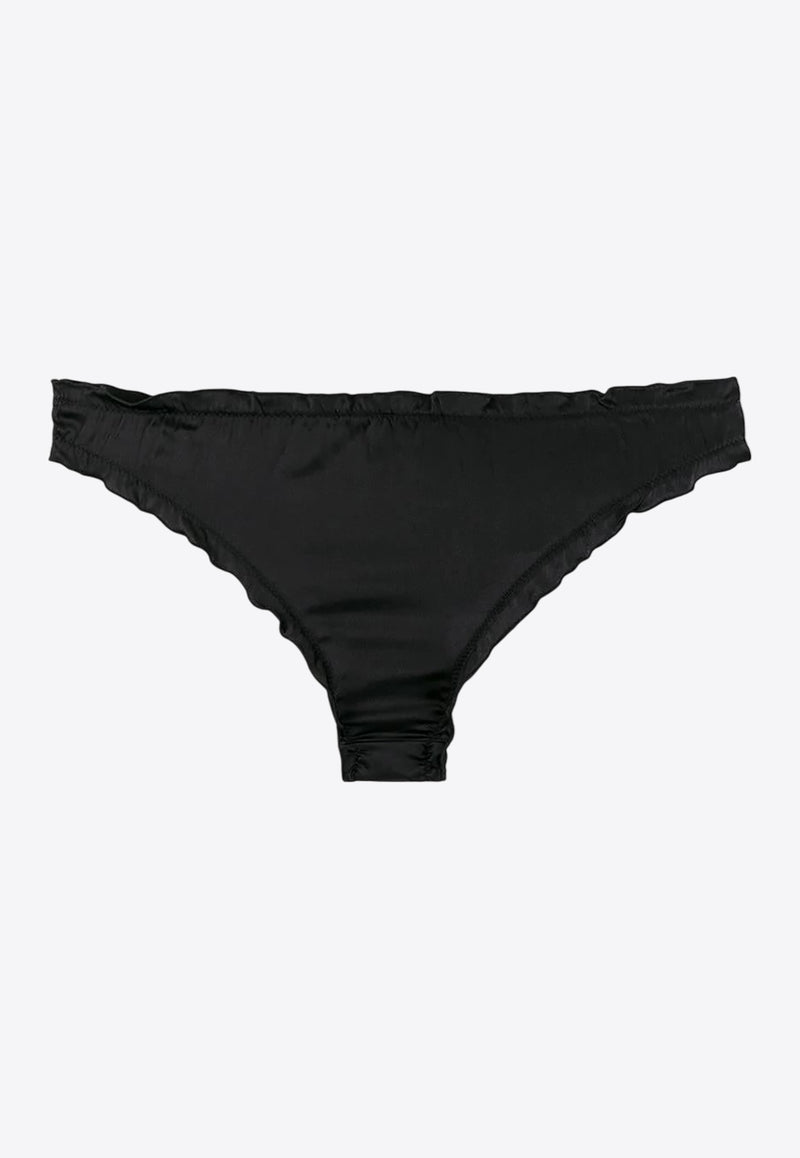 L'autre Chose Logo Embroidered Briefs Black BZ690101301U999