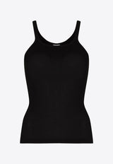 Re/done Ribbed Tank Top Black R242WTK1_BLACK