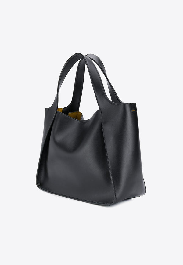Stella McCartney Logo Shoulder Bag in Faux Leather 513860W8542_1000 Black
