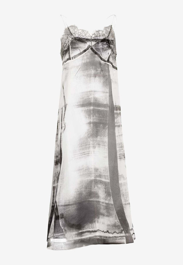 Maison Margiela Freeze-Frame Printed Silk Midi Dress Multicolor S51DD0012STZ124_961