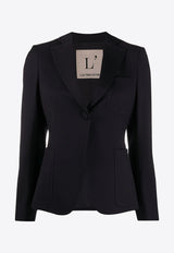 L'autre Chose Single-Breasted Buttoned Blazer Black B1570200032U749