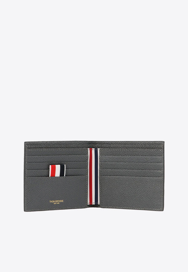 Thom Browne 4-bar Stripe Bi-Fold Leather Wallet Gray MAW217A00198_025