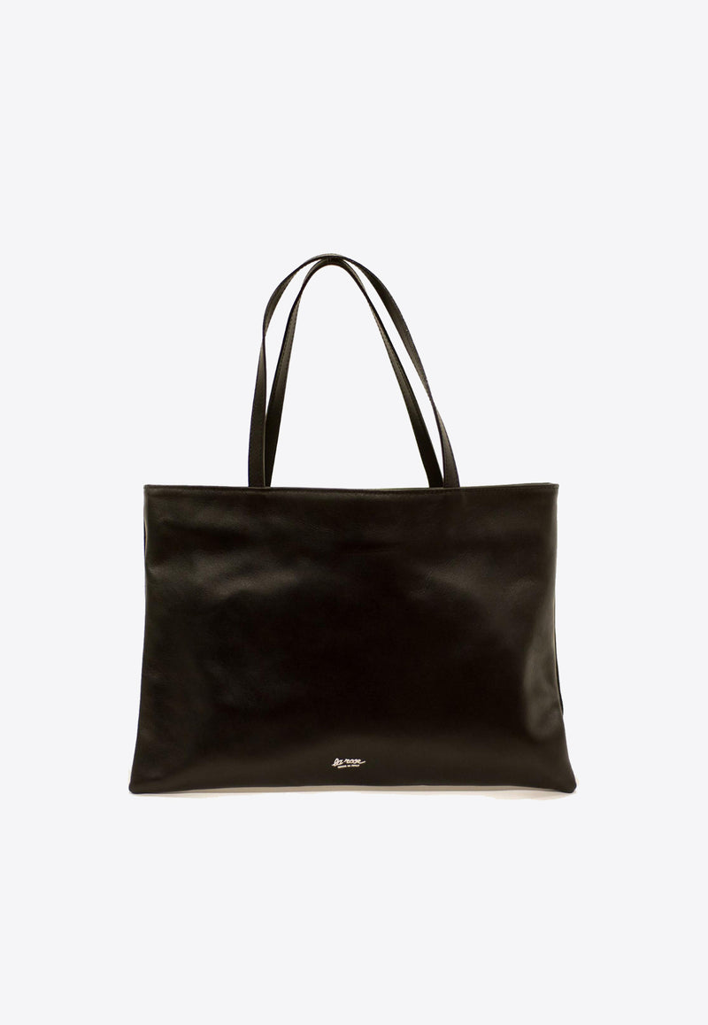 La Rose Logo Stamped Tote Bag Black 50151_12