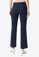 L'autre Chose Cropped Tailored Pants Blue B2560210047U789