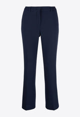 L'autre Chose Cropped Tailored Pants Blue B2560210047U789