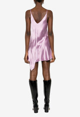 Maison Margiela Convertible Satin Mini Dress Pink S29FP0136S49465_399