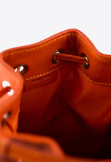 La Rose Leather Satchel Bag Orange 50141_41