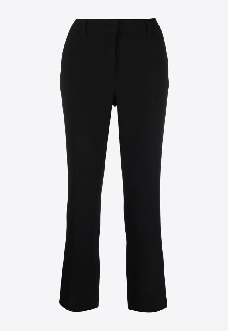 L'autre Chose Cropped Tailored Pants Black B2560210047U999