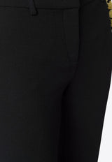 L'autre Chose Cropped Tailored Pants Black B2560210047U999