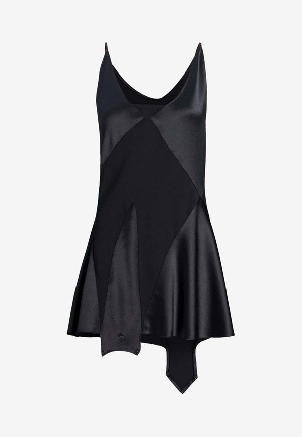Maison Margiela Convertible Satin Mini Dress Black S29FP0136S49465_900