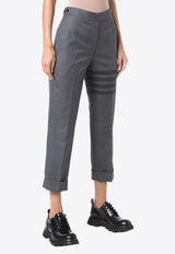 Thom Browne 4-bar Stripe Tailored Cropped Pants Gray FTC392A04346_035