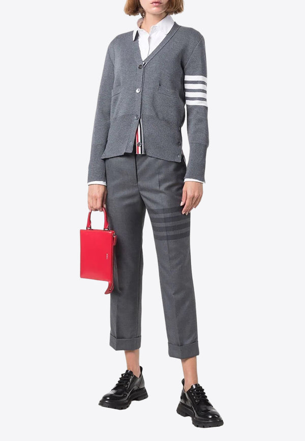 Thom Browne 4-bar Stripe Tailored Cropped Pants Gray FTC392A04346_035