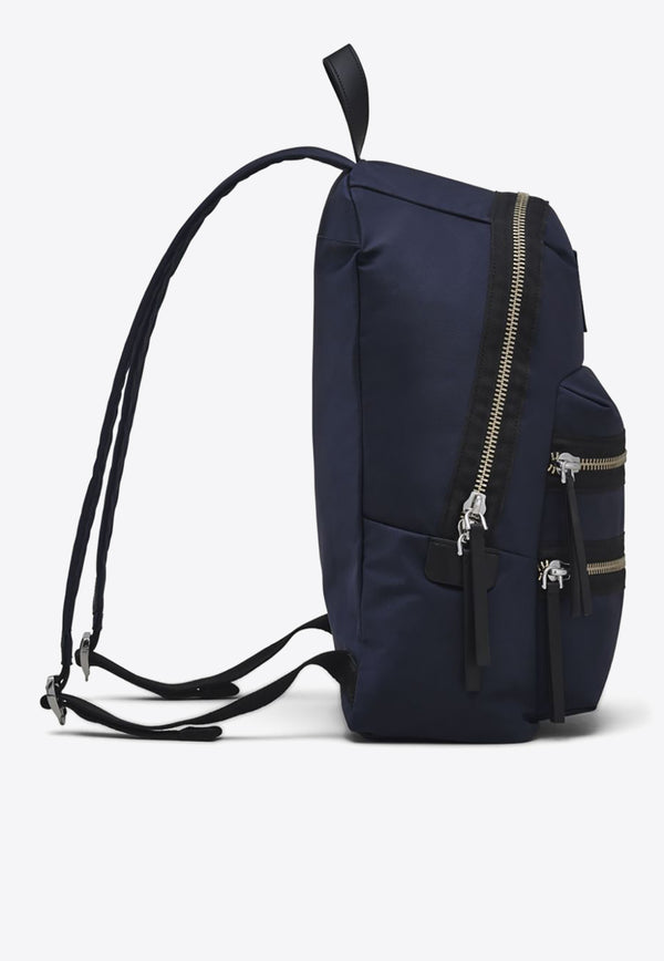 Marc Jacobs The Large Biker Zipped Backpack Blue 2F3HBP028H02_415