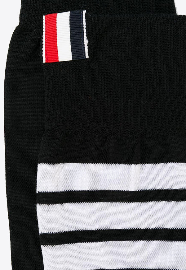Thom Browne 4-bar Stripe Mid-Calf Socks Black FAS020B01690_001