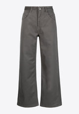 AMI PARIS Washed Straight Pants Gray FTR505CO0052_087