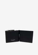 Maison Margiela Four-Stitches Leather Money Clip Wallet Black SA1UI0018P4745_T8013