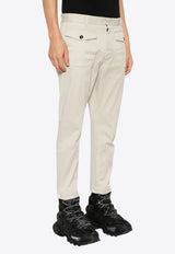 Dsquared2 Mid-Rise Tapered Pants Off-white S71KB0573S39021_119