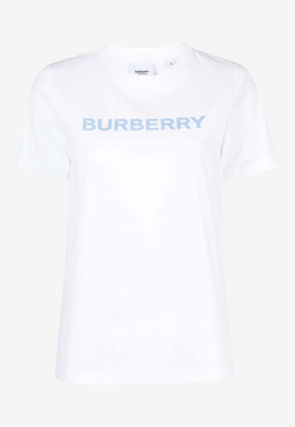 Burberry Logo-Printed Crewneck T-shirt 8072881_A8536 White
