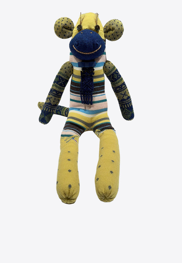 ANTIPAST Kids Babies Sock Knit Monkey Doll Yellow SA2E_YELLOWMIX