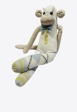 ANTIPAST Kids Babies Sock Knit Monkey Doll White SA2E_IVORYMIX