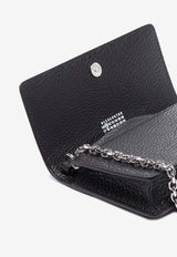 Maison Margiela Four-Stitches Leather Chain Clutch Black SA3UI0008P4455_T8013