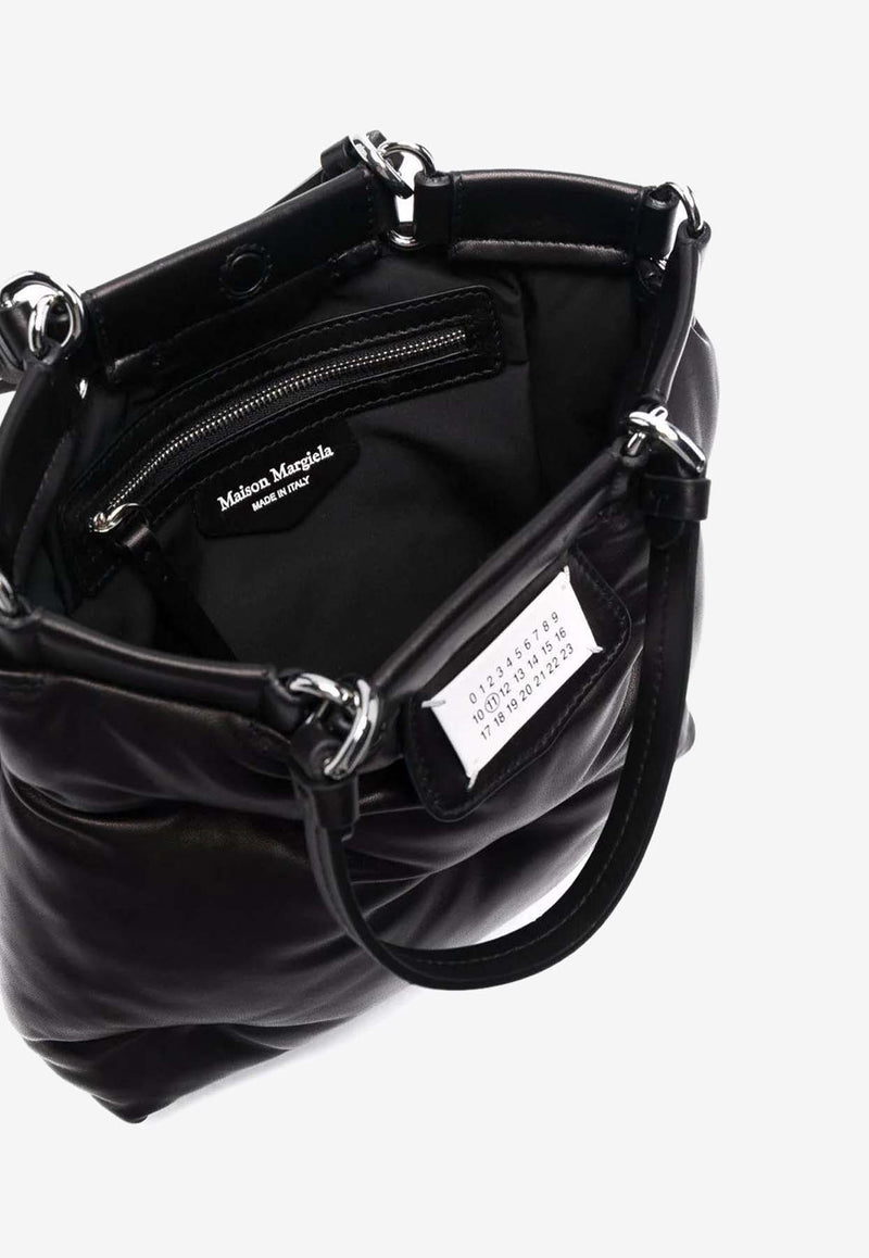 Maison Margiela Small Glam Slam Leather Tote Bag Black S56WD0133P4300_T8013