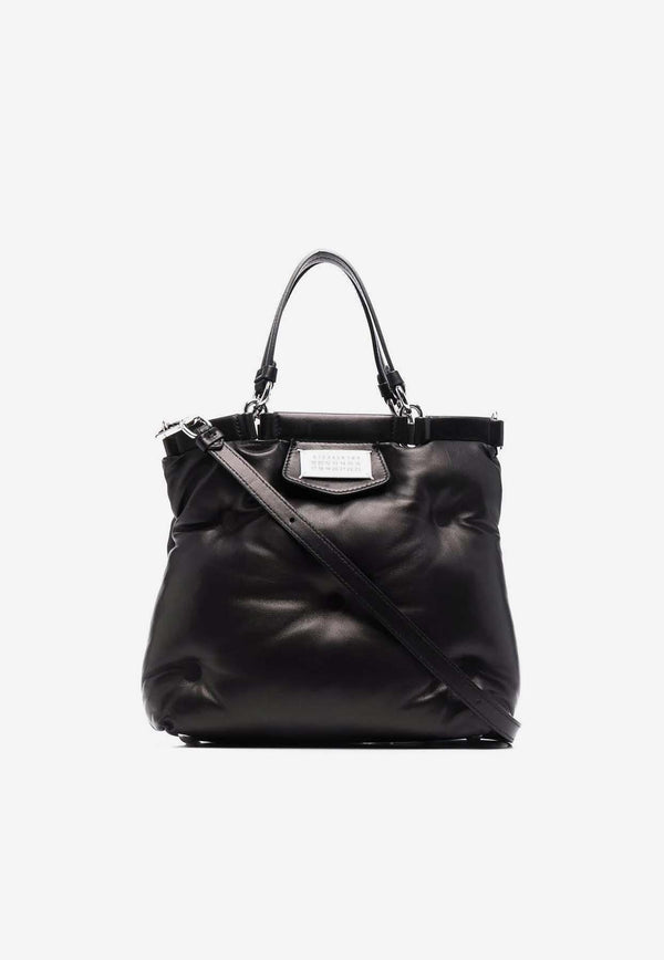 Maison Margiela Small Glam Slam Leather Tote Bag Black S56WD0133P4300_T8013