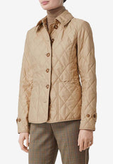 Burberry Diamond-Quilted Jacket 8049868_A4170 Beige