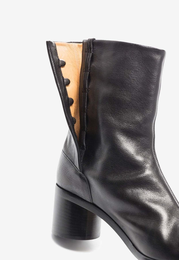 Maison Margiela Tabi 60 Leather Ankle Boots Black S57WU0132PR058_T8013