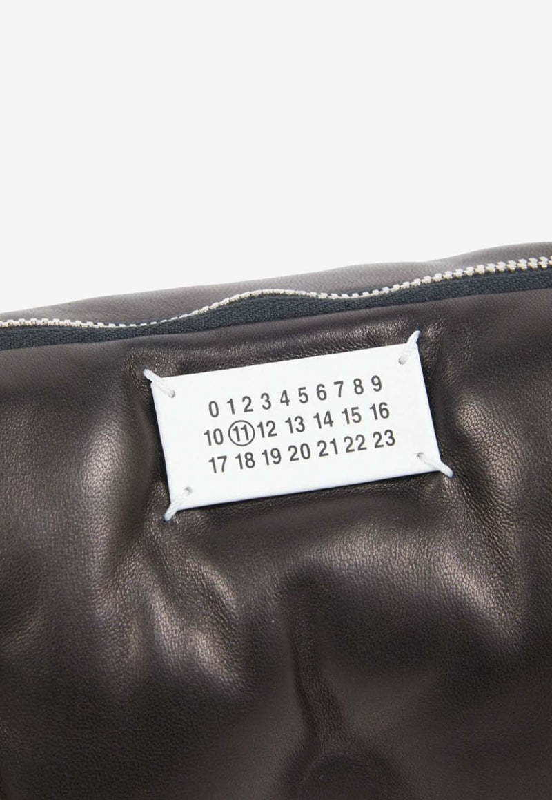 Maison Margiela Glam Slam Leather Pillow Crossbody Bag Black SB1WG0048P4300_T8013
