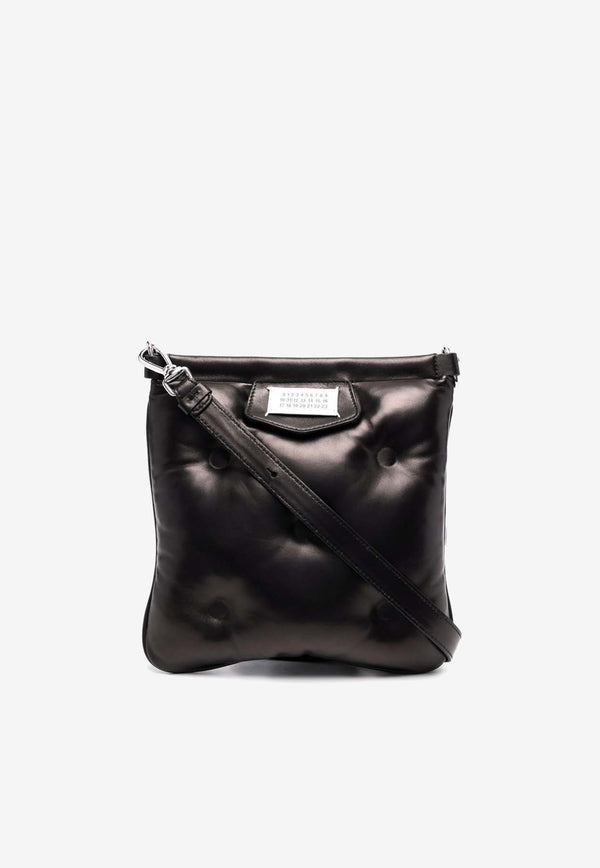 Maison Margiela Glam Slam Leather Flat Crossbody Bag Black SB1WG0005P4300_T8013