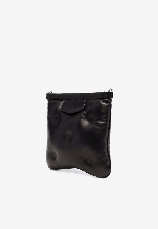 Maison Margiela Glam Slam Leather Flat Crossbody Bag Black SB1WG0005P4300_T8013