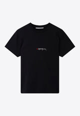 Stella McCartney Iconics Love Logo T-shirt 6J02733SPY52_1000 Black