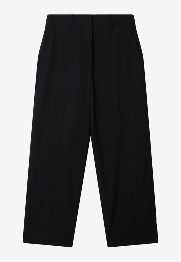 Stella McCartney Cropped Tailored Pants in Wool 6401373CU704_1000 Black