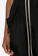 Rick Owens Lido Drawstring Satin Shorts Black RP01D2320J_09