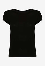 Rick Owens Seamless Crewneck T-shirt Black RP01D2235HBZ_09