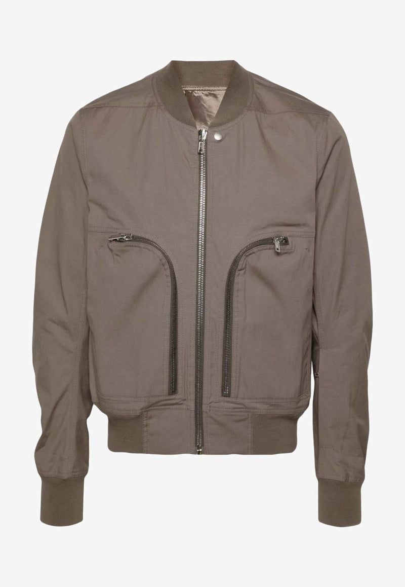 Rick Owens Bauhaus Flight Bomber Jacket Gray RU01D3791TE_34