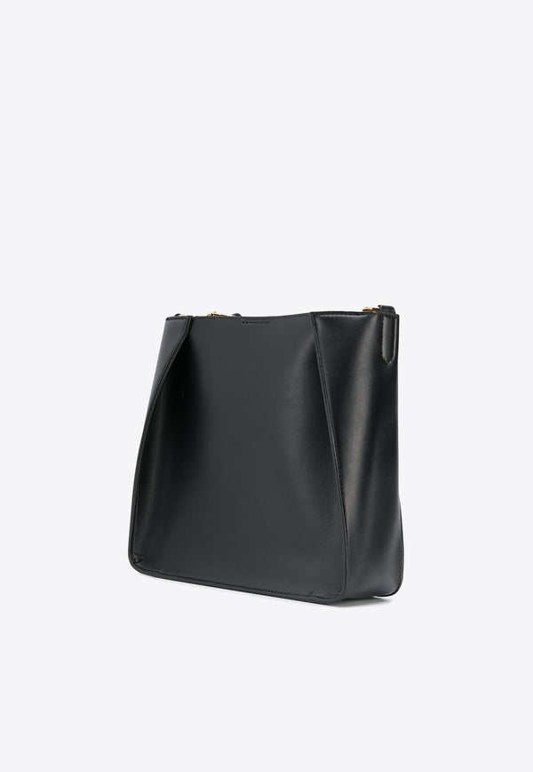 Stella McCartney Logo Shoulder Bag in Faux Leather 700073W8542_1000 Black