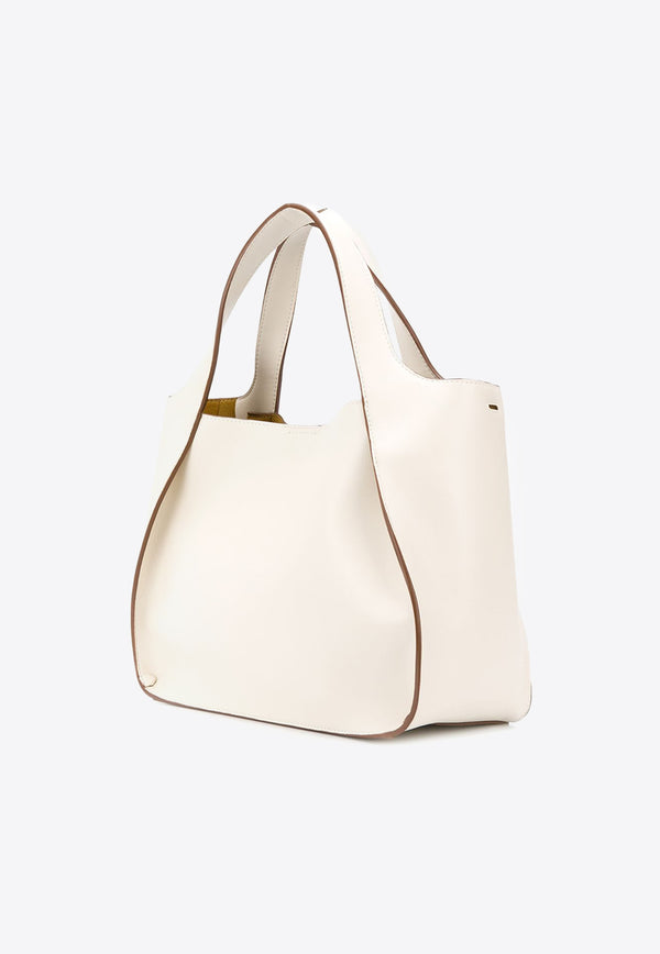 Stella McCartney Logo Shoulder Bag in Faux Leather 513860W8542_9000 White