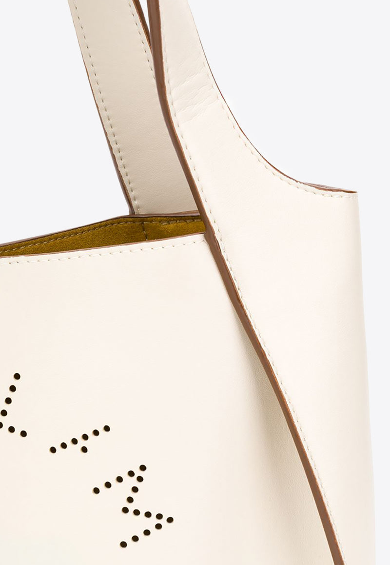 Stella McCartney Logo Shoulder Bag in Faux Leather 513860W8542_9000 White