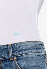 Stella McCartney Logo-Embroidered Tank Top - Pure White 6J02913SPY94_9000
