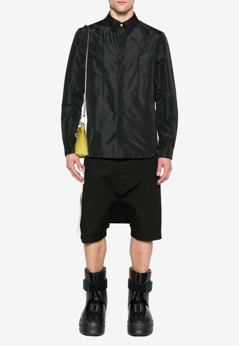 Rick Owens Fogpocket Long-Sleeved Shirt Black RU01D3237FK_09