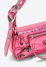 Balenciaga Mini Le Cagole Metallic Leather Shoulder Bag Pink 7716702AA0L/O_BALEN-5528