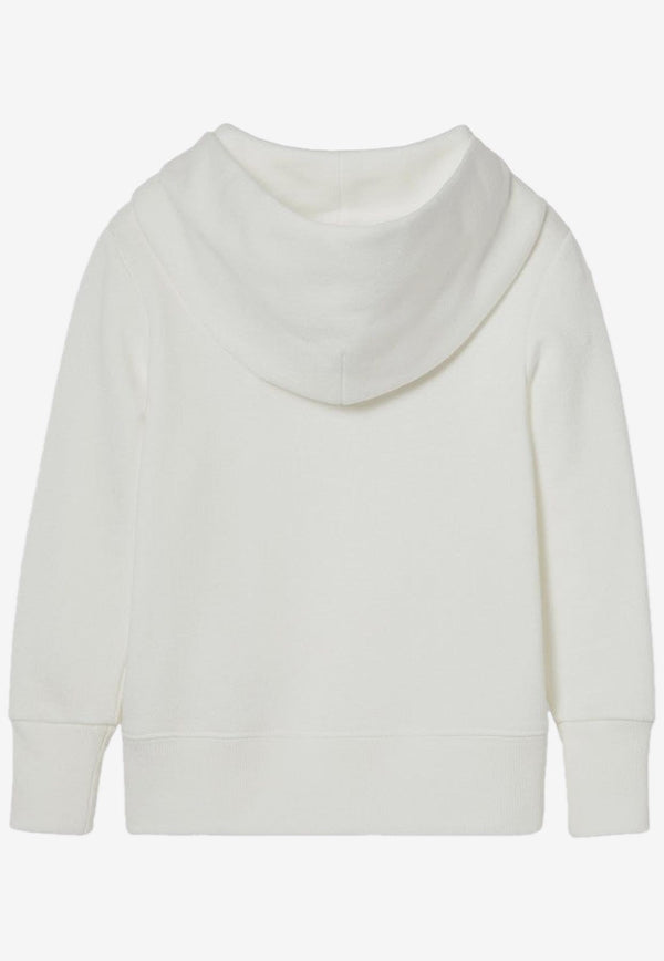 Gucci Kids Boys Logo Print Hoodie White 773379XJGZF/Q_GUC-9214