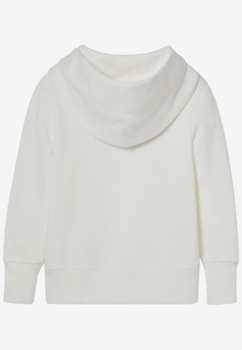 Gucci Kids Boys Logo Print Hoodie White 773379XJGZF/Q_GUC-9214